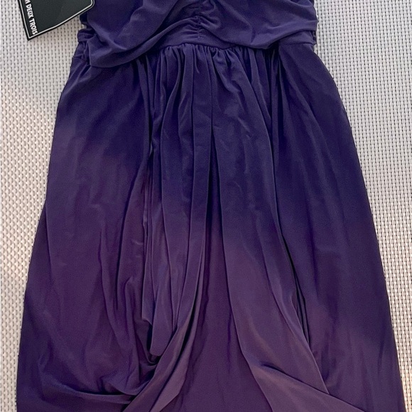 Un Deux Trois Vintage Girls Size 14 NWT purple party dress polyester stretch. - Picture 2 of 4
